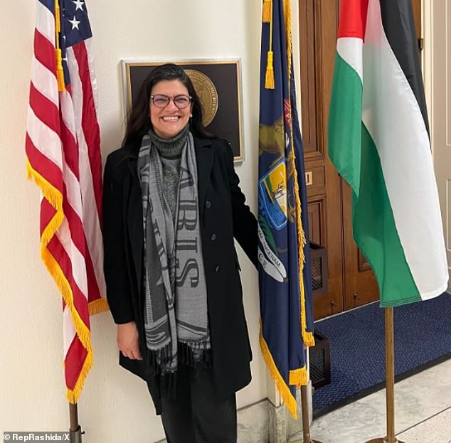 Rep. Rashida Tlaib is the first Palestinian-American elected to Congress. She is a staunch defender of the Palestinian people and staunchly anti-Israel.