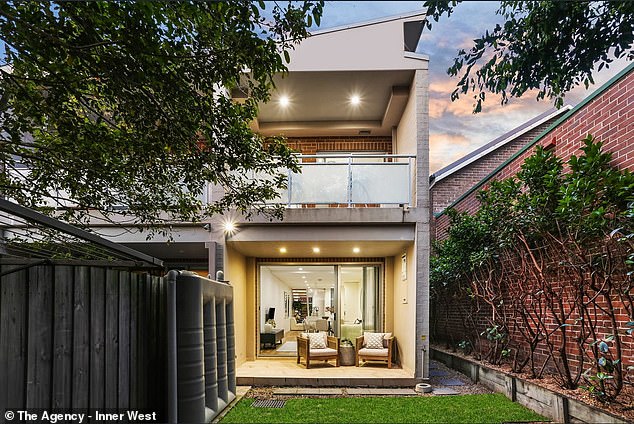 Dulwich Hill townhouse asking price (backyard pictured) has dropped from $1.9 million to $1.75 million