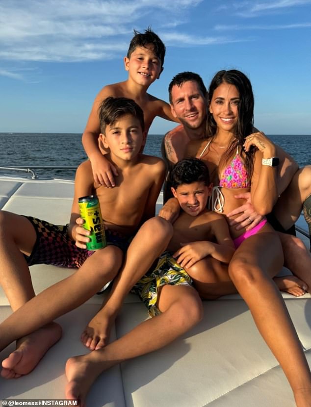 Antonela and Lionel, who married in 2017, share three children, Thiago, Matteo and Ciro.