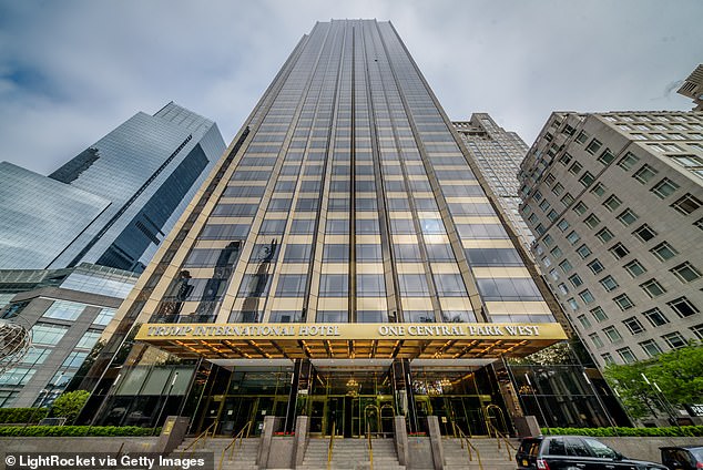 He bought a 3,700-square-foot property on the 45th floor of the Trump International Hotel and Tower on Central Park West in July 2000 for $13.5 million.