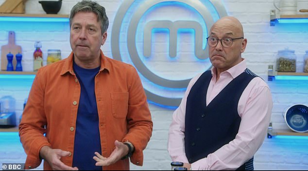 Already recorded episodes of MasterChef: The Professionals, which is currently on BBC One and featuring Gregg, will air as planned until December (pictured with John Torode)