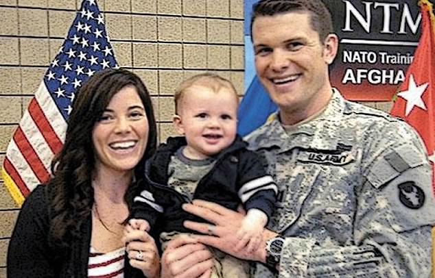 Hegseth is a veteran of Iraq and Afghanistan with a handful of military medals, including two Bronze Stars. (photo: Hegseth with his second wife Samantha)