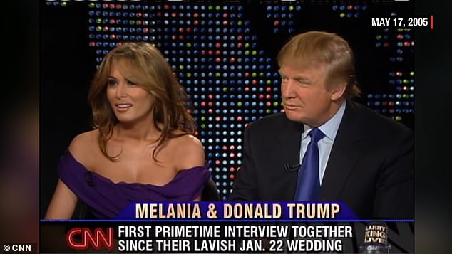 In the clip, in which Donald and Melania are seen chatting on Larry King Live, the mother of one revealed that she had to adhere to values 