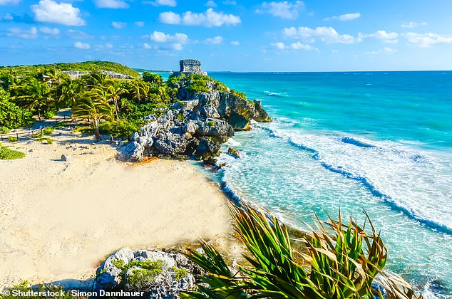 Mark takes a day trip to Tulum (pictured), home to Mayan ruins and natural swimming holes.