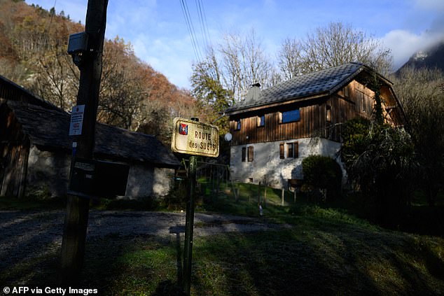 The house where the three children were found dead, in Taninges, on November 13, 2024.