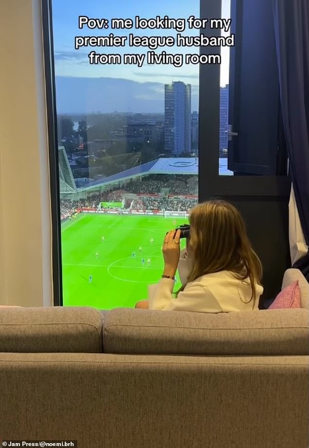 My flat overlooks a Premier League stadium men try