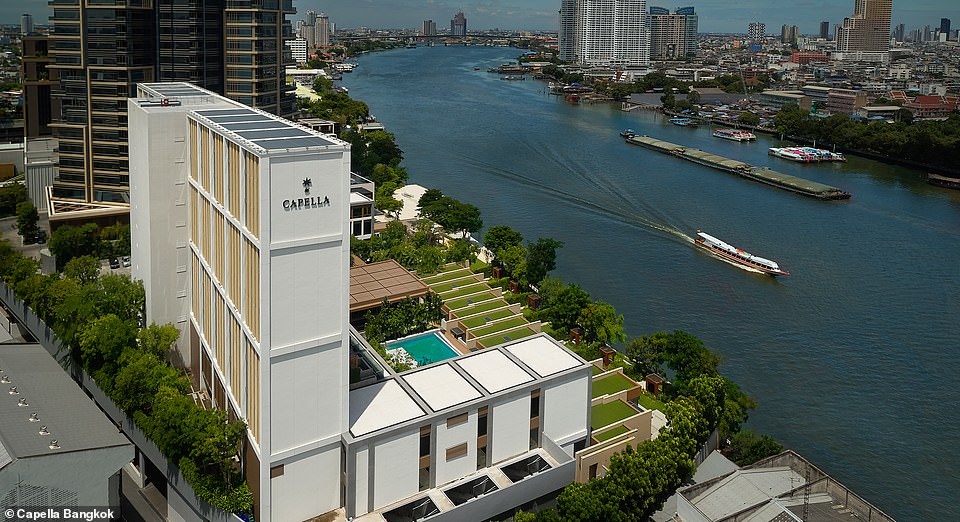 Capella Bangkok has 101 rooms, suites and villas facing the Chao Phraya River.