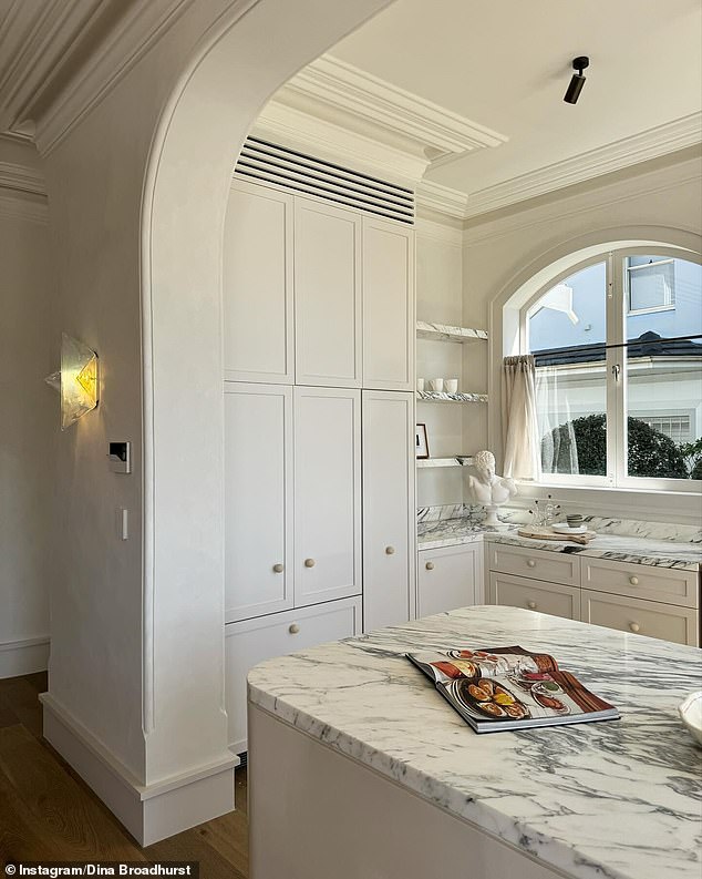 One striking shot highlighted magnificent arched windows and doors framing a stunning view of Sydney Harbour.