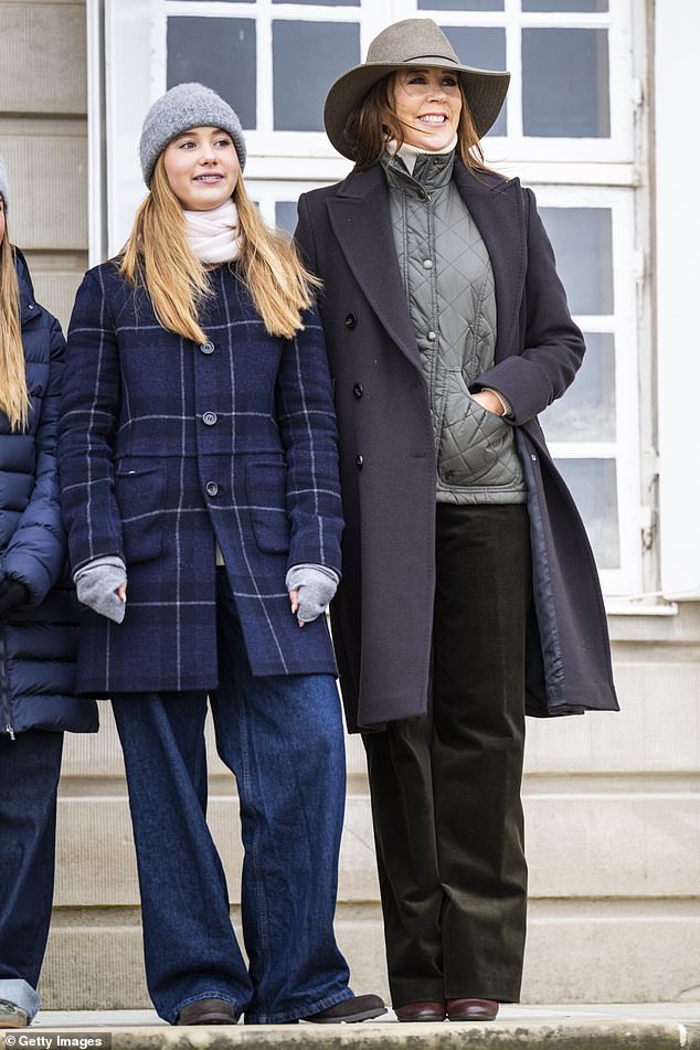 The elegant royal, 52, attended the annual event with her daughter Princess Josephine, 13.