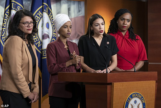 Representatives Rashida Tlaib, Ilhan Omar, Alexandria Ocasio-Cortez and Ayanna Pressley were elected to the House of Representatives in the 2018 midterm elections in what was seen as a progressive response to Donald Trump's presidency. They were immediately nicknamed 