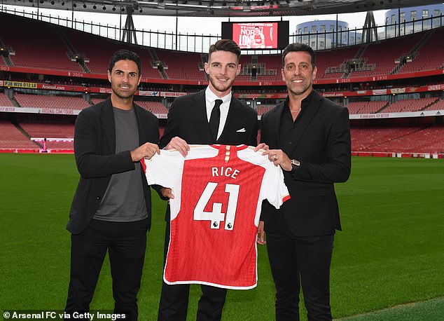 The Brazilian (right) has overseen the renewal of the Arsenal squad that has made them a contender for the Premier League title.