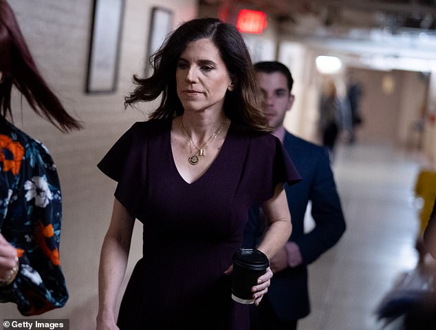 Rep. Nancy Mace spoke to reporters on Nov. 19 after introducing a resolution to ban trans women from using the women's restroom in the U.S. Capitol