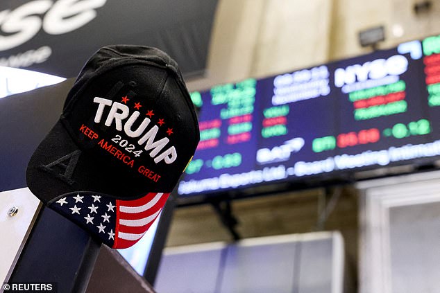 The stock market soared following the news that Trump had won a second term