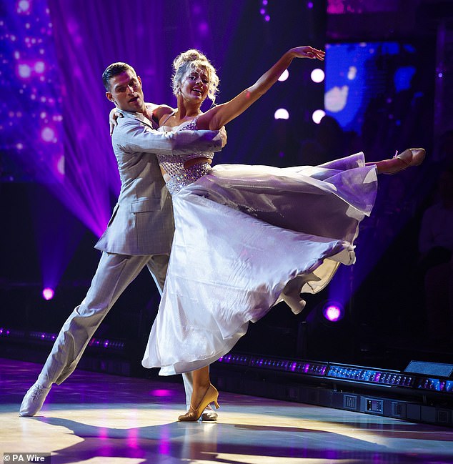 During this week's show, Tasha and Aljaz earned the first perfect score of the series for their American Smooth.