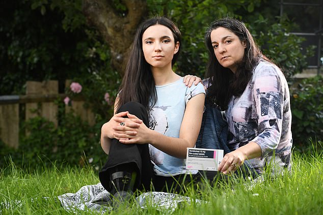 Yael's mother, Le'at, 41 (right), a graphic designer, noticed a change in her daughter's behavior and attitude and began researching all of her daughter's asthma medications. Ms. Borger was surprised to discover that montelukast had 