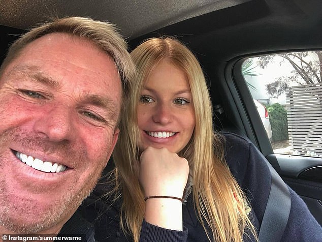 Summer is the youngest daughter of legendary cricketer Shane Warne, who died suddenly of a suspected heart attack aged 52 on March 4, 2022, while on holiday in Thailand.