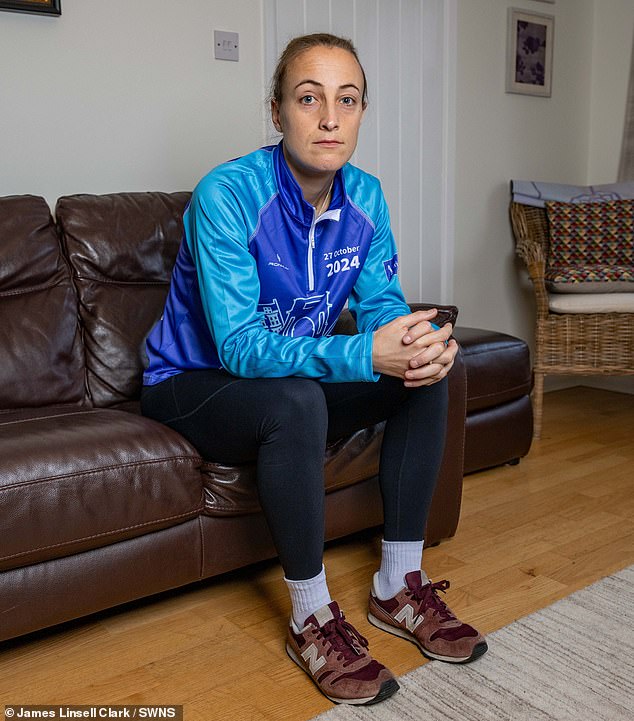 But paramedics, who were called to her home, wrongly told the former England footballer that the episode was caused by her terror at seeing the eight-legged creature.