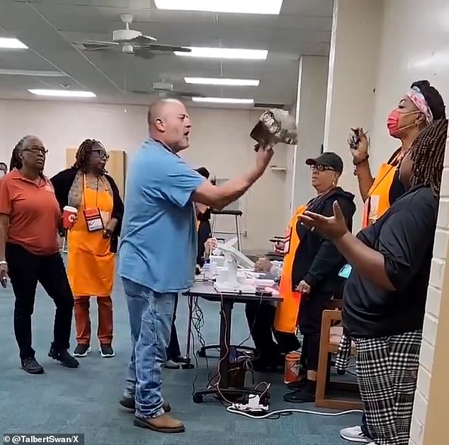 A South Carolina voter lashed out at election staff last week after he refused to remove his Trump hat while casting his ballot.