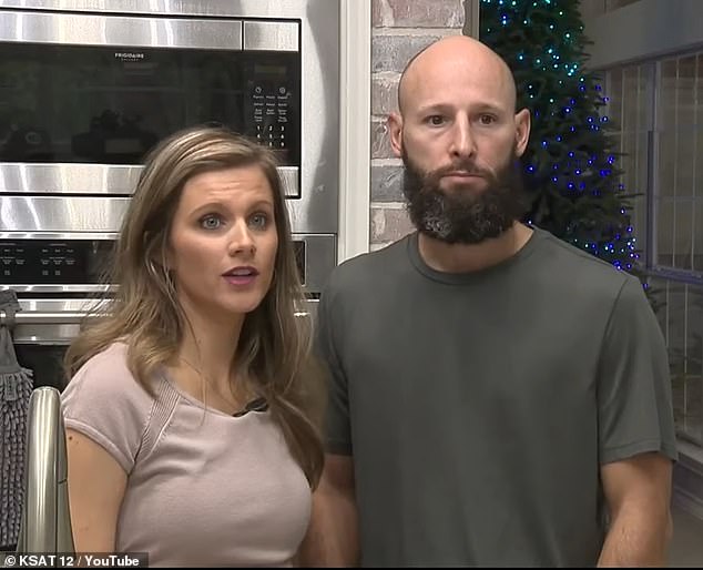 Concerned for her health and that of her children, Floresville resident Brandi Knighton called the Central States Water Authority seeking clarity because her only water source was contaminated with harmful bacteria. In the photo: Brandi with her husband, Jason Knighton.