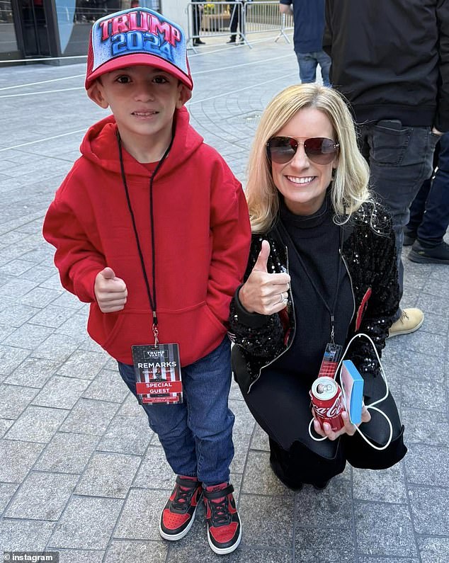 Shortly after receiving the happy birthday letter, Liam and his family were invited to the Trump rally in Uniondale.