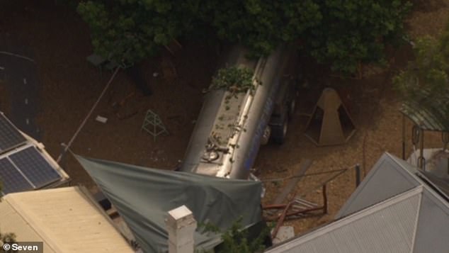 An out-of-control tanker truck plowed through the playground at Macedon Ranges Montessori Preschool in Riddells Creek, northwest of Melbourne, on Monday.