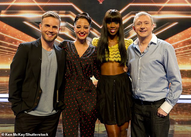 After finding fame with N-Dubz, Tulisa was sought out by Simon Cowell to join the judging panel of The X Factor in 2011 (pictured with Gary Barlow, Kelly Rowland and Louis Walsh).