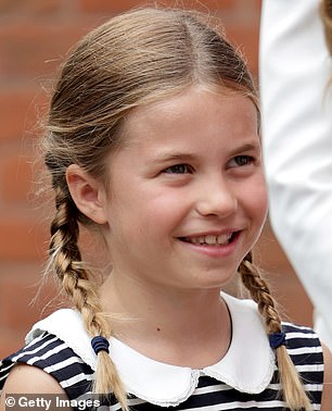 Nine-year-old Princess Charlotte is the second and only child of Prince William and Princess Catherine of Wales.