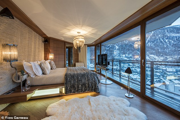 One of the rooms in the best ski chalet in the world - Chalet Zermatt Peak, Switzerland