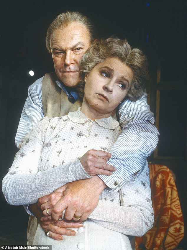 Prunella was diagnosed with vascular dementia in 2014, but symptoms appeared in early 2021, and her husband Timothy cared for her throughout the process (pictured in 1991).