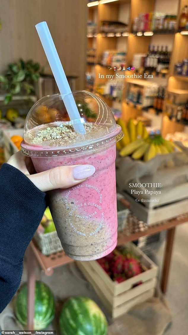 Among the fan favorites in the first week was the store's $17 smoothie range (pictured), which many influencers are already raving about.