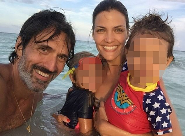 Luciana in the photo with her husband and children