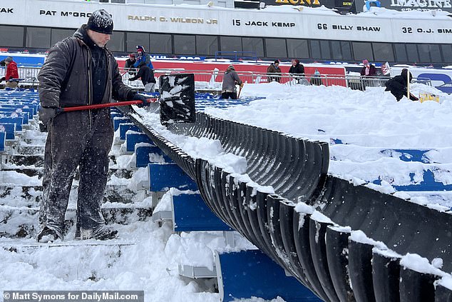 Buffalo could be left with up to eight inches of snow ahead of Sunday's game at Orchard Park