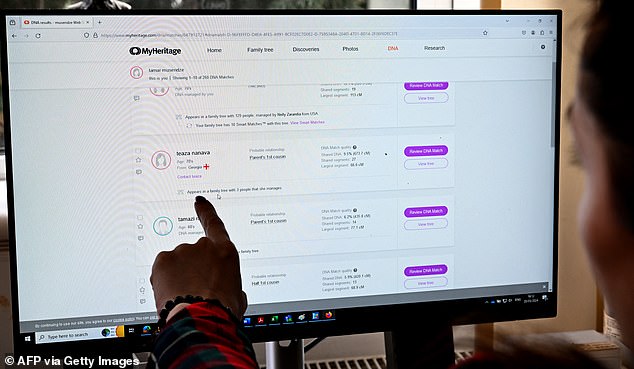 Tamuna uses a website that helps use DNA testing to reunite family members and search for ancestry