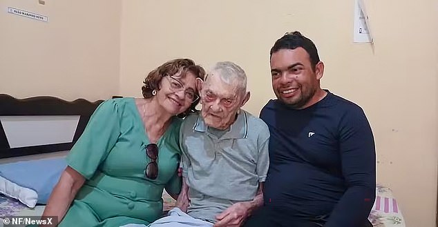 Joao appears with his family in an undated photo. He has said that the secret to a long life is 