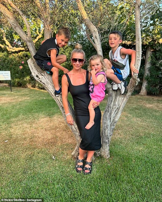 The TV personality, 41, shares Ernie, eight, Louis, six, and daughter Elsie, two, with ex-husband Richie Myler, whom she split from in April 2022.