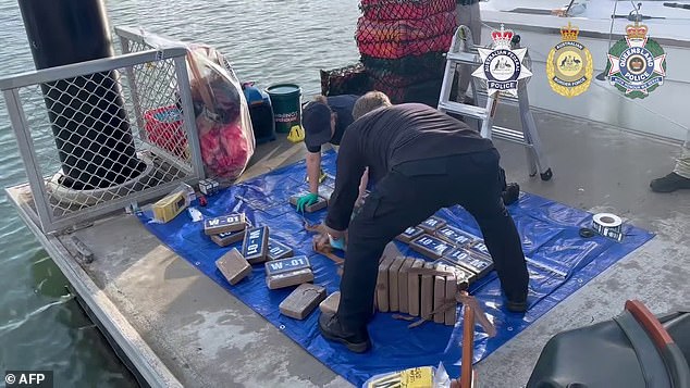 Authorities had been tracking the vessel allegedly sent to collect drugs from a mother ship located off the coast of Queensland.