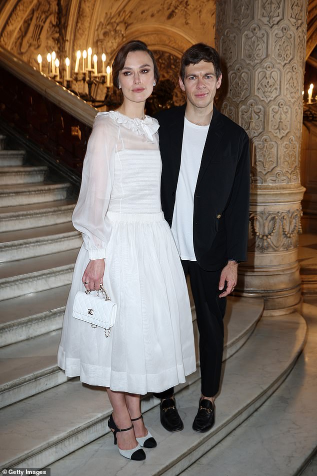 Keira shares young daughters, Edie and Delilah, with husband James Righton (pictured together in June)