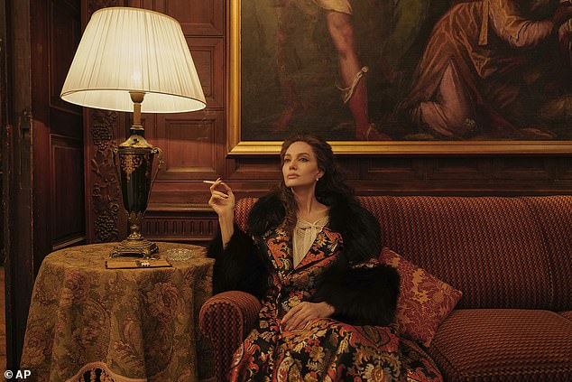 The actress, who plays opera singer María Callas in her new film María, revealed that unlike the late singer, she does not believe her power is diminishing with age; seen in a frame