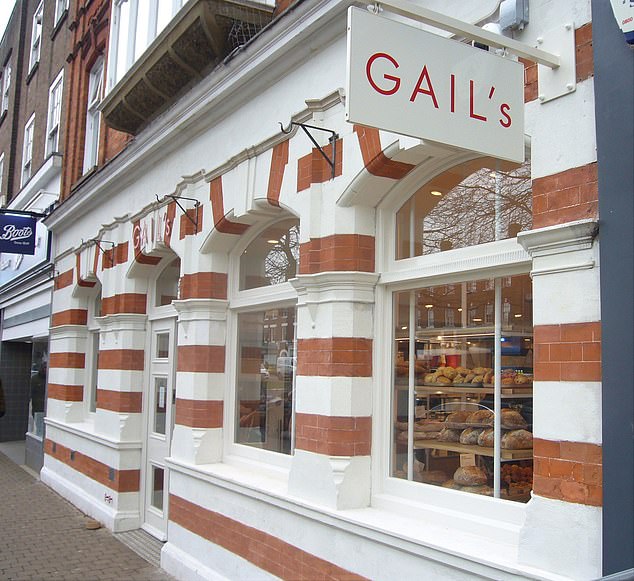 Glory days: The bank in Harpenden (above) which is now a Gail's (above)