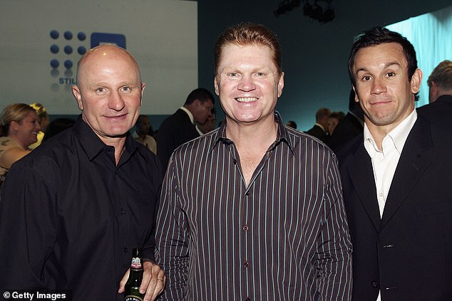 Vautin (centre) announced last week that he would be leaving his role at Channel Nine after 33 years at the broadcaster.