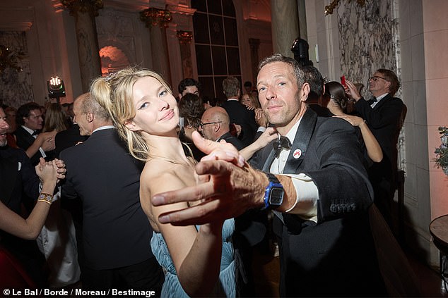 Chris later danced with his daughter during the event.