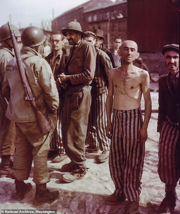 Camp inmates pointed American soldiers toward a tunnel containing 21 tons of gold, much of it in the form of gold teeth and rings taken from Jewish Holocaust victims.