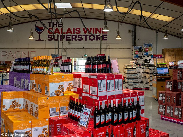 Calais Wine Superstore is just one of many places to stock up in the French port city