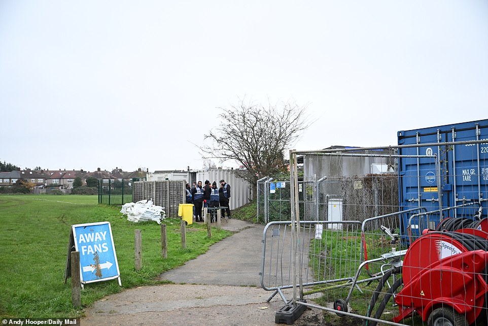 Traveling fans faced a slightly different entrance to what they were used to at League One stadiums.