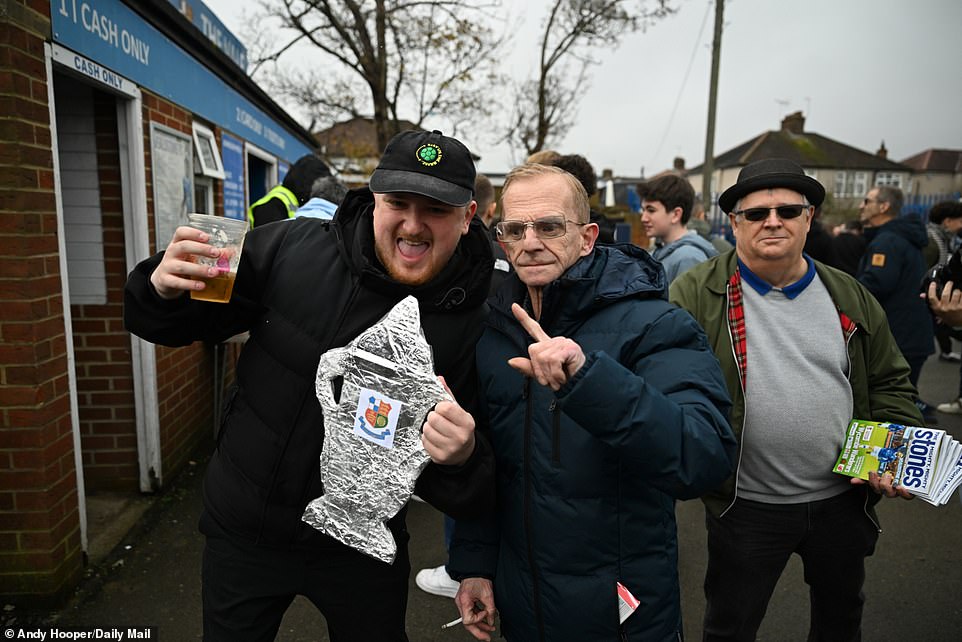 As a legendary cult figure in Wealdstone, several fans rushed to take photos with him in Grosvenor Vale.