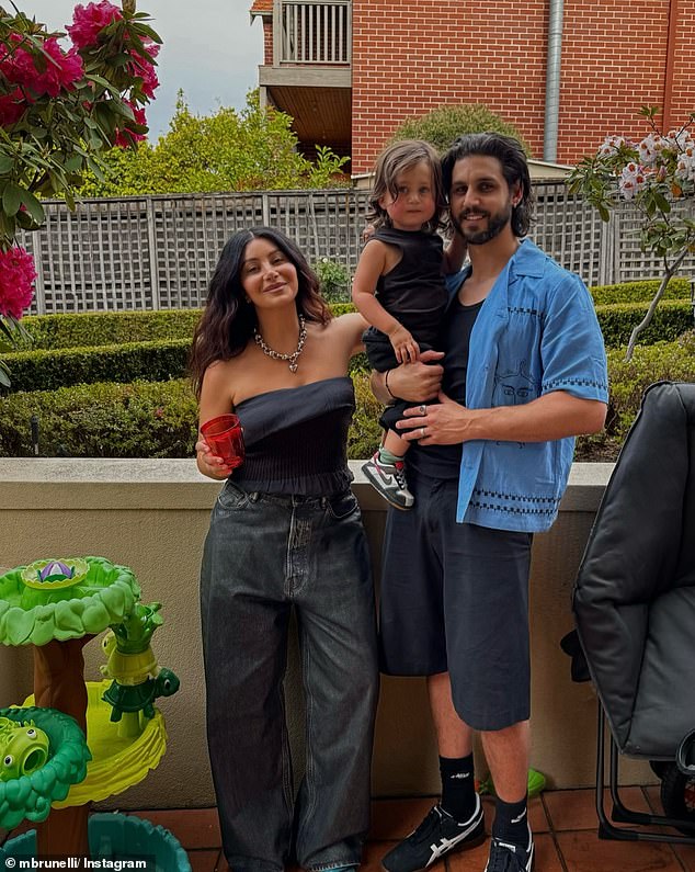 The Married At First Sight star and her partner Michael Brunelli welcomed their first child, son Lucius, into the world last February. Everything in the photo