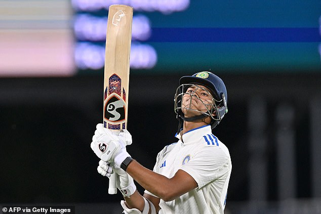 Gavaskar also praised young Indian batsman Yashasvi Jaiswal (pictured), who made a score of 161 in the second innings.