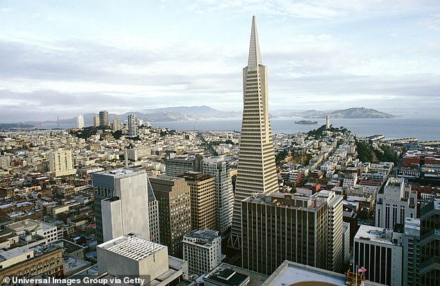 Pictured: the Transamerica Pyramid, a 48-story skyscraper in San Francisco's financial district