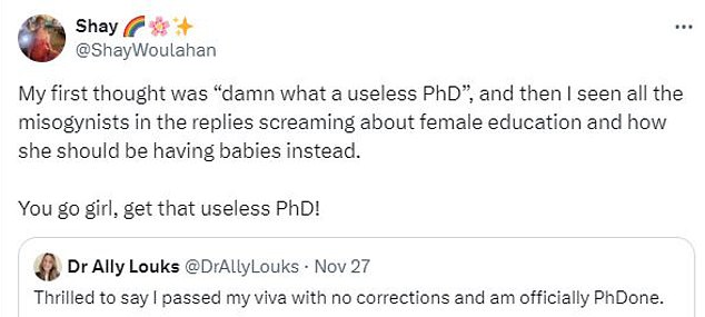 1733171080 220 Woman leaves the internet bitterly divided after sharing woke PhD