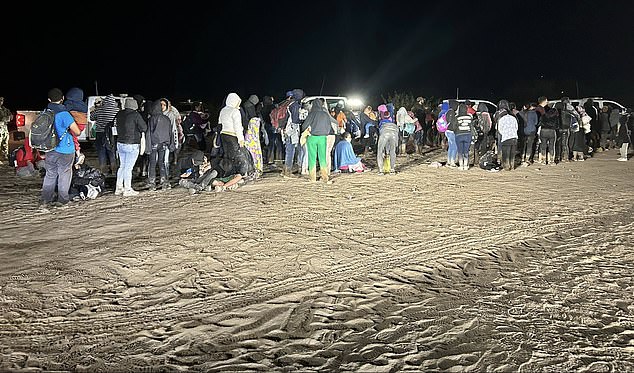 A large group of 289 illegal immigrants crossed into Maverick County around 3:30 a.m. on Nov. 29, according to the Texas DPS.